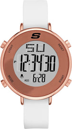Skechers Women's Westport Quartz Metal and Silicone Sports Digital Watch SR6065