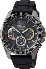 Seiko Men's Quartz Watch Stainless Steel with Silicone Strap SSB349P1