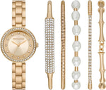 Skechers Women's Quartz Watch and Stackable Bracelet Gift Set SR9084