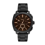 FOSSIL Machine Chronograph Black Stainless Steel Watch FS6097