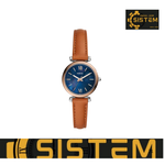 FOSSIL Carlie Mini Three-Hand Brown Leather Watch ES4701