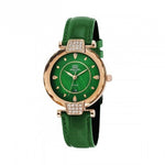 ROSCANI ROSWS06067 Diamond Cut Crystal Stainless Green Strap Analog Women Watch
