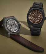 Fossil Machine Automatic Black Stainless Steel Watch