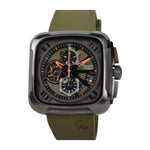 Alexandre Christie ALCW6577MCRIGBAGN Chronograph Green Rubber Strap Men Watch
