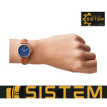 FOSSIL Carlie Mini Three-Hand Tan Leather Watch ES4701