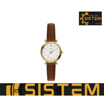 FOSSIL Carlie Mini Three-Hand Brown Leather Watch ES5464