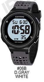SUBMARINE Sports Watch Digital Men Watch EL Light Display Stopwatch Outdoor Waterproof