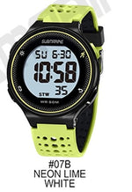 SUBMARINE Sports Watch Digital Men Watch EL Light Display Stopwatch Outdoor Waterproof