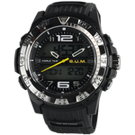 BUM Equipment B954 Men Analogue Quartz & Digital Rubber Strap Watch