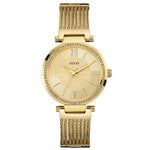 GUESS W0638L2 WOMEN'S ANALOG QUARTZ YELLOW GLOD STAINLESS STEEL STRAP WATCH