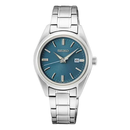 Seiko SUR529P1 Analog Quartz Blue Dial Sapphire Crystal Glass Stainless Steel Women's Watch