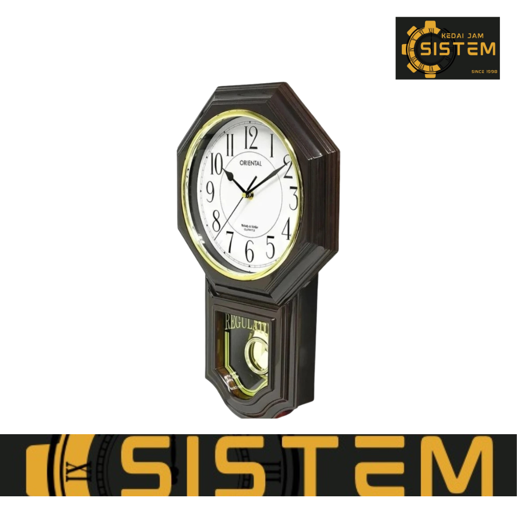 100% ORIGINAL ORIENTAL Melody & Strike Quartz Analog Wall Clock OTM001N