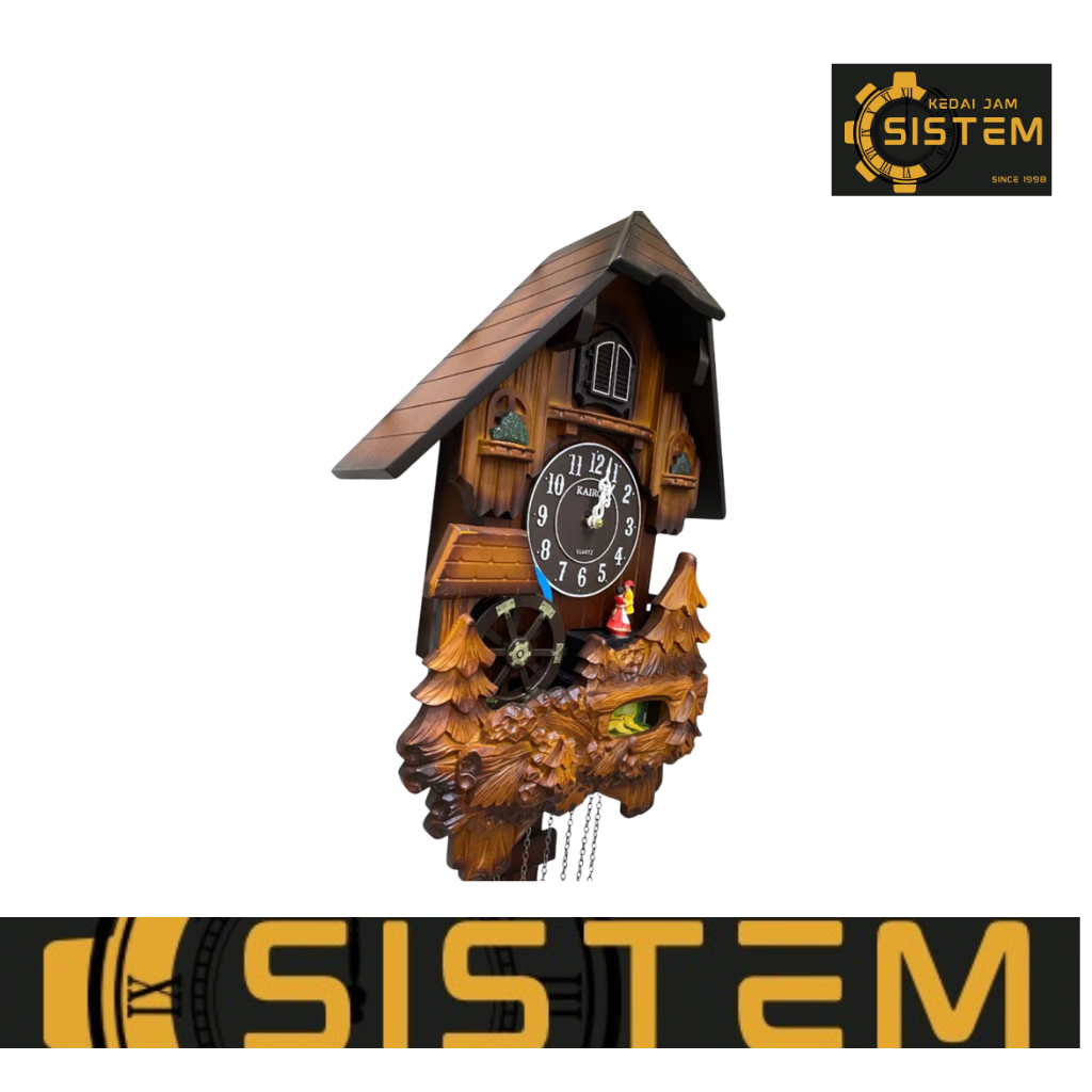 Kairos Brown Wooden Case Classic Design Cuckoo Clock KW908MD