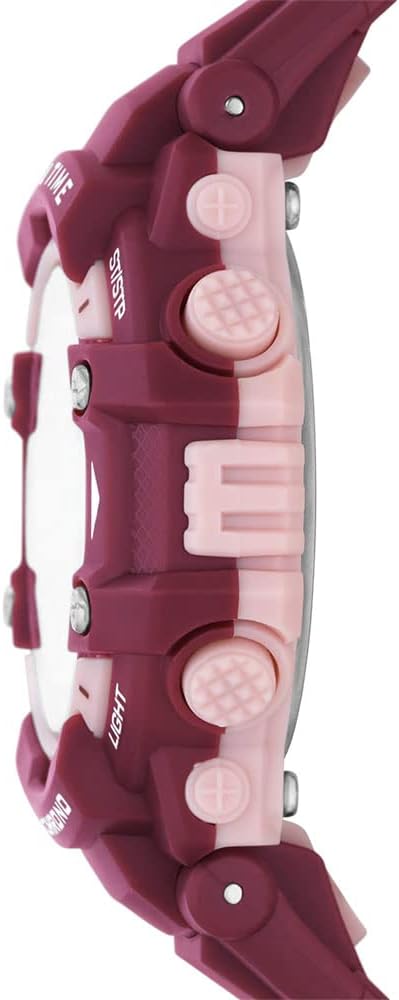 Skechers Women's Quartz Metal and Silicone Sports Digital Watch SR2110