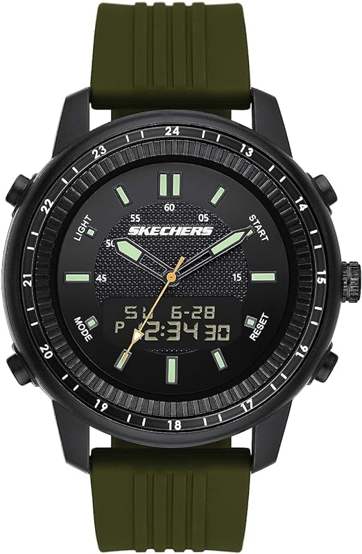 Skechers Men's Quartz Lightweight Analog Digital Watch SR5155