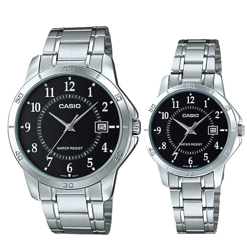 CASIO COUPLE WATCH MTPV004D-1B/ LTPV004D-1B