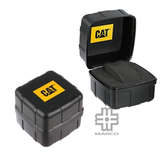 CATERPILLAR DRIFT LW-161-21-731 Black Silicone Band Analog Watch | 10 ATM | 45MM | 2Y Warranty