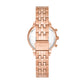 Fossil Neutra Chronograph Rose Gold-Tone Stainless Steel Watch Women