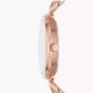 Fossil Carlie Three-Hand Rose Gold-Tone Stainless Steel Watch ES5273