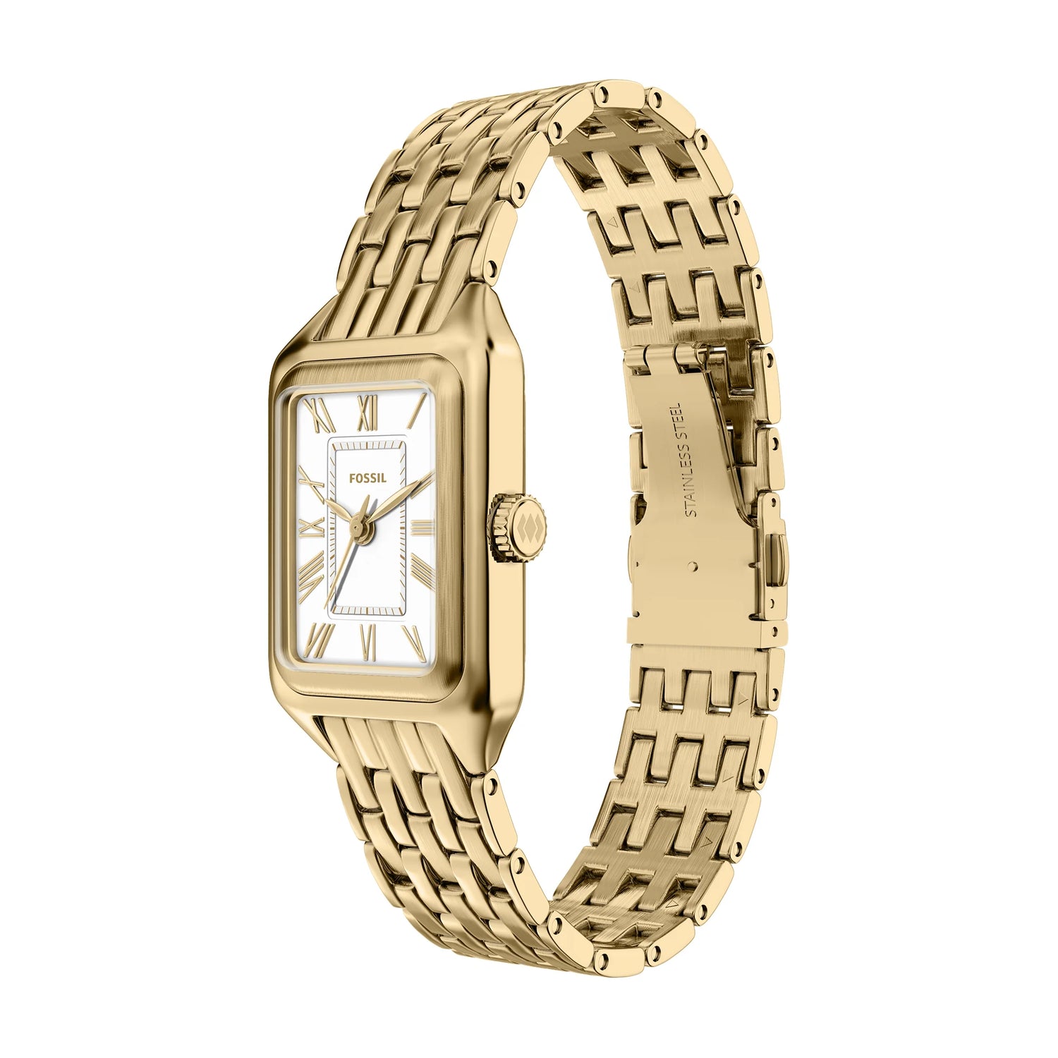 FOSSIL Raquel Mini Three-Hand Gold-Tone Stainless Steel Watch ES5467