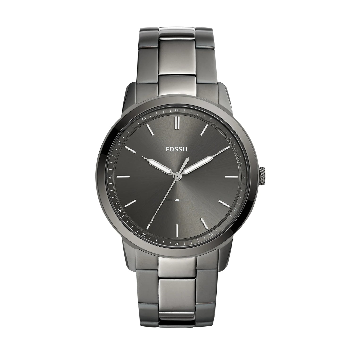 FOSSIL The Minimalist Three-Hand Smoke Stainless Steel Watch FS5459