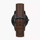 Fossil Minimalist Three-Hand Brown Leather Watch FS5551
