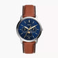 Fossil Neutra Moonphase Multifunction Brown LiteHide™ Leather Watch FS5903
