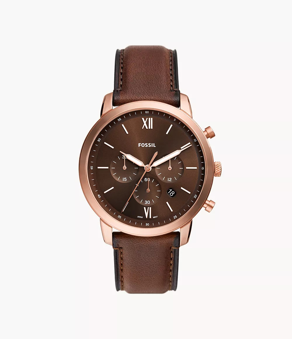 Fossil Neutra Chronograph Brown Leather Watch