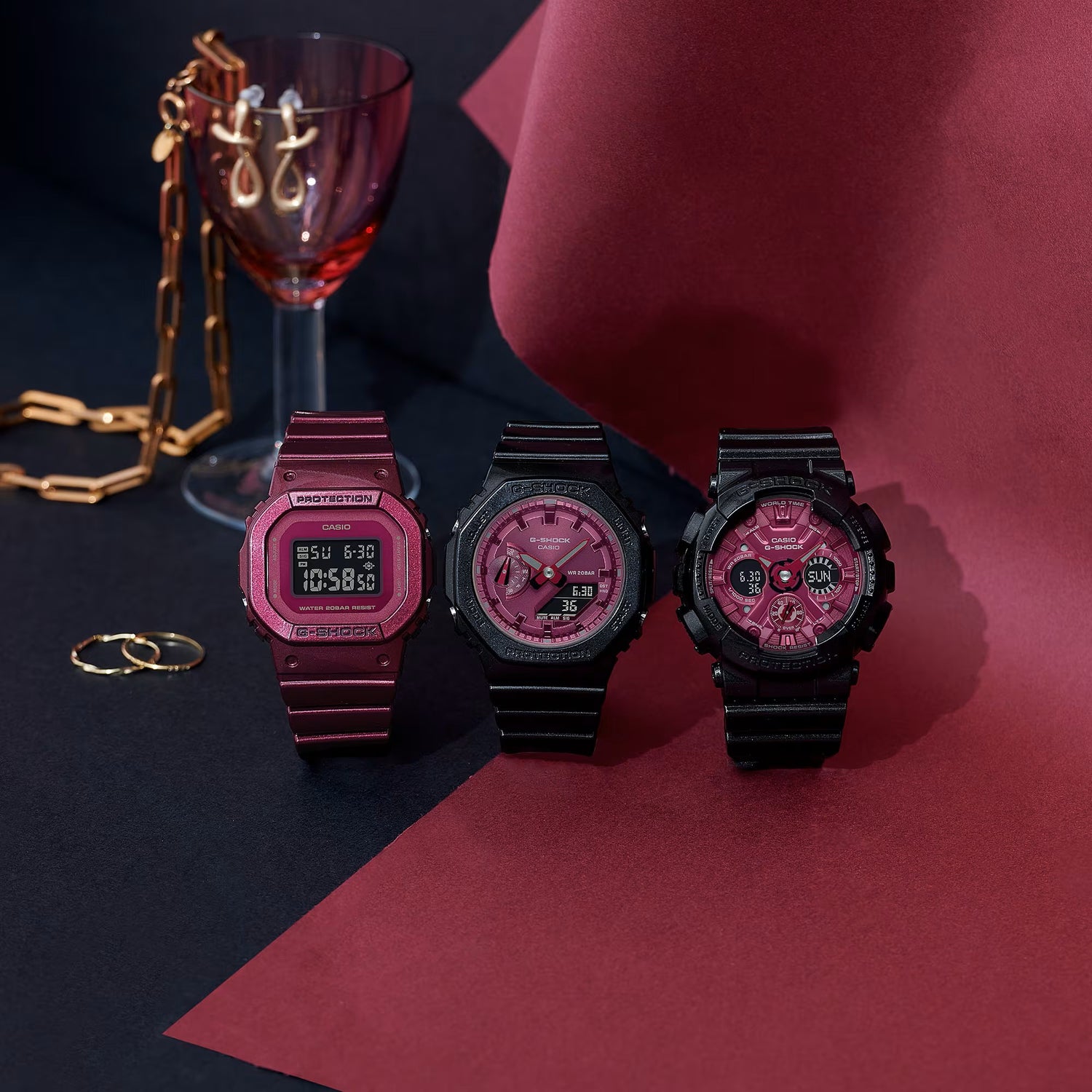 G-SHOCK DIGITAL WOMEN GMD-S5600RB-4ADR SERIES