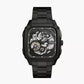 Fossil Inscription Automatic Smoke Stainless Steel Watch ME3203