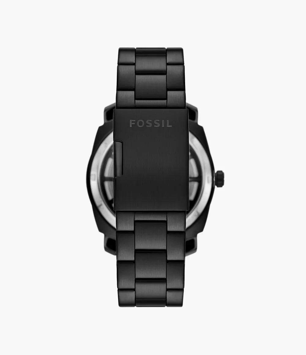 Fossil Machine Automatic Black Stainless Steel Watch