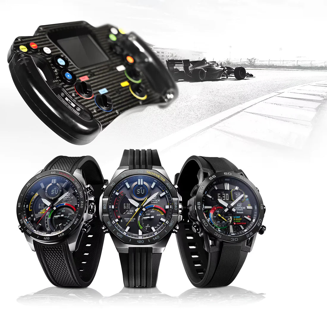 Casio Edifice ECB-900MP-1ADF Racing Multicolor Series Chronograph