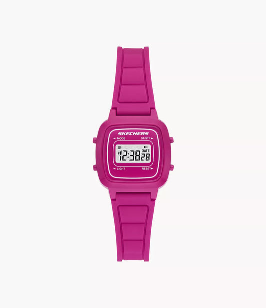 Skechers Women's Alta Watch with Bright Pink Strap and Case  SR2140