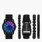 Skechers Men's Gift Sets Watch with Black Strap and Case with Laser Crystal with Bracelet Accessories SR9083