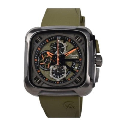 Alexandre Christie ALCW6577MCRIGBAGN Chronograph Green Rubber Strap Men Watch