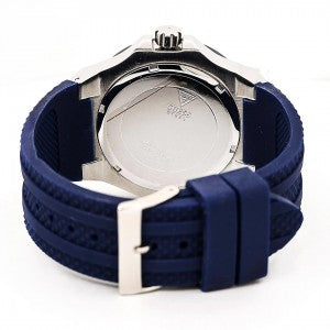 GUESS W0674G4 MEN S MULTIFUNCTION QUARTZ BLUE SILICONE STRAP WATCH