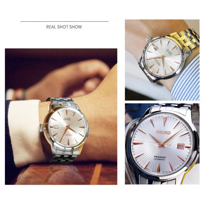 SEIKO PRESAGE MEN AUTOMATIC MECHANISM STAINLESS STEEL AUTHENTIC